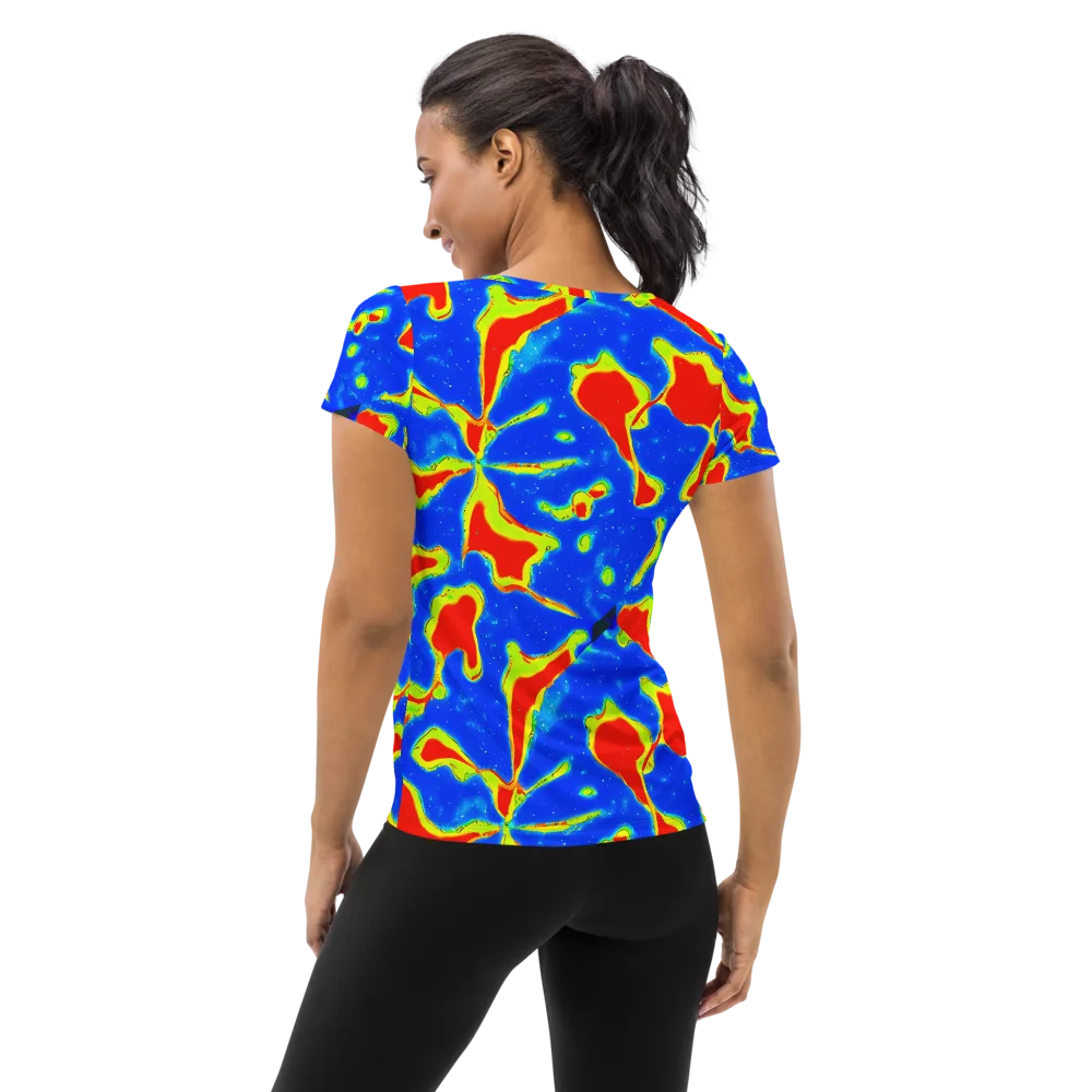 Heatwave Drift on Women's Athletic T-Shirt — Back