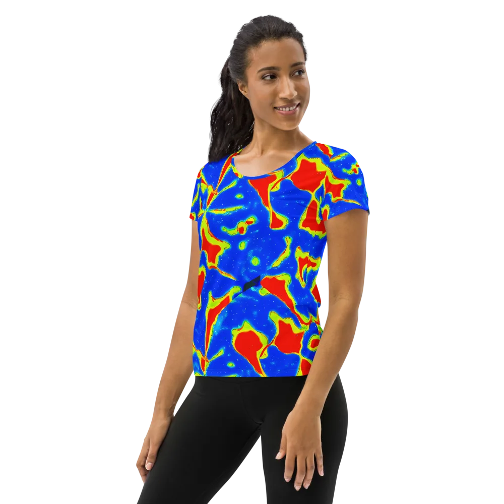 Heatwave Drift on Women's Athletic T-Shirt — Left