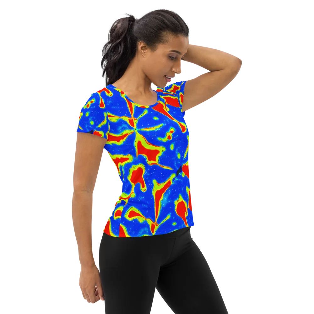Heatwave Drift on Women's Athletic T-Shirt — Right