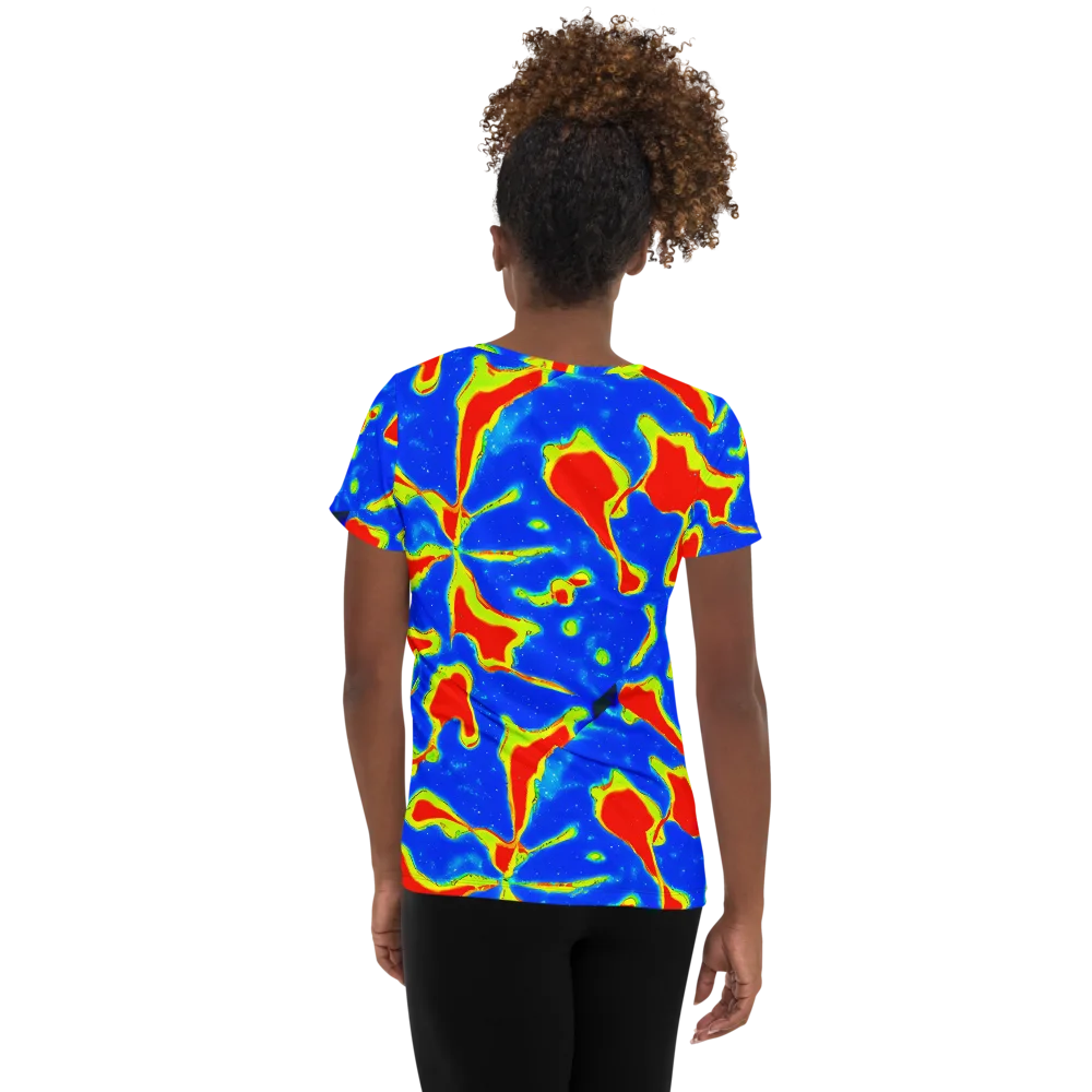 Heatwave Drift on Women's Athletic T-Shirt — Back
