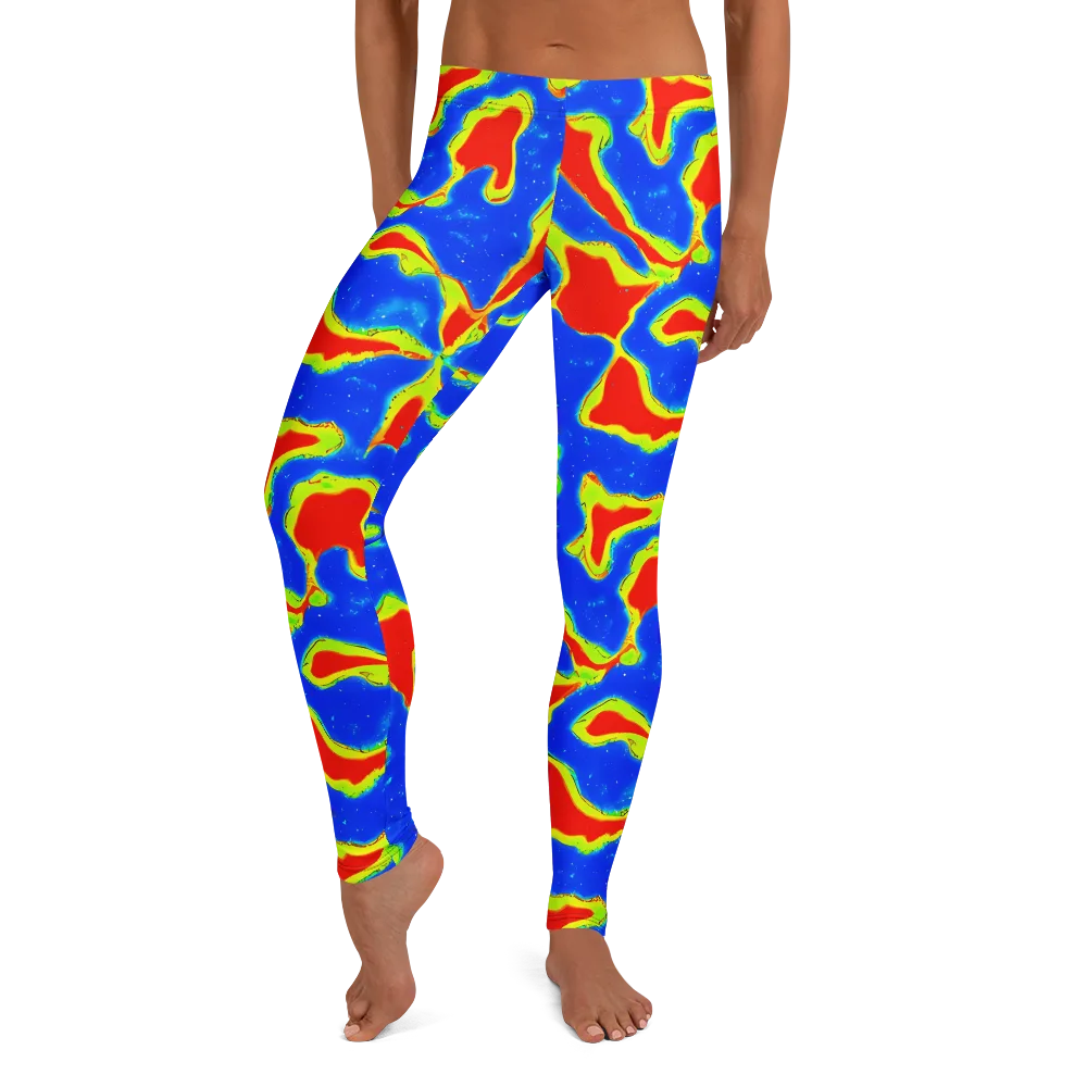 Heatwave Drift on Leggings — Front