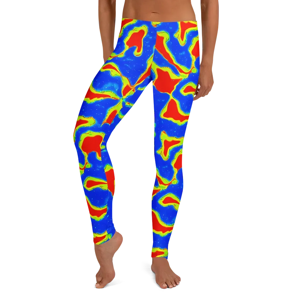 Heatwave Drift on Leggings — Front