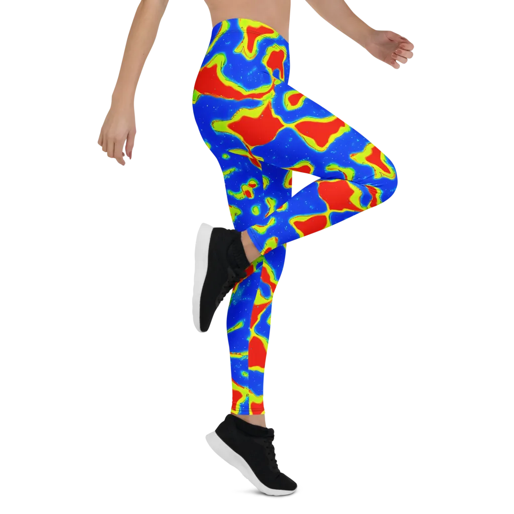 Heatwave Drift on Leggings — Right