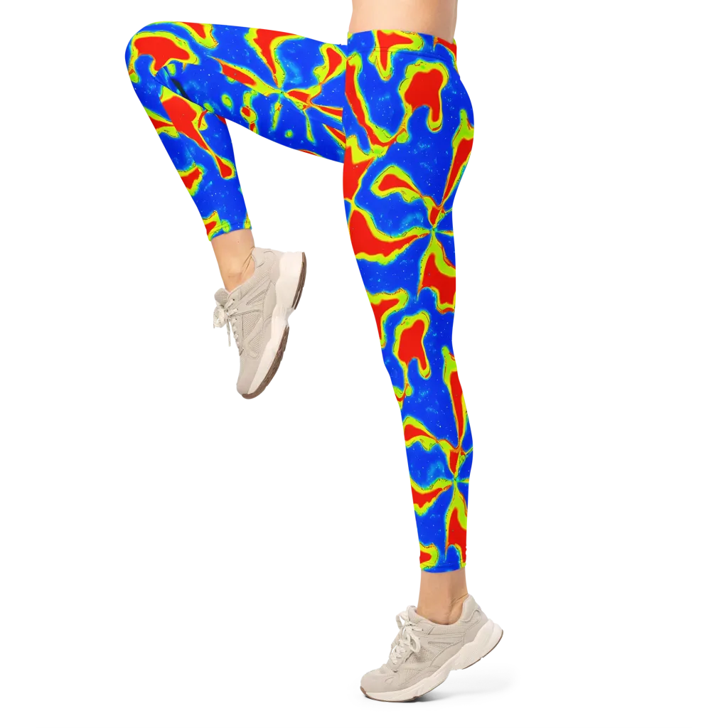 Heatwave Drift on Leggings — Left