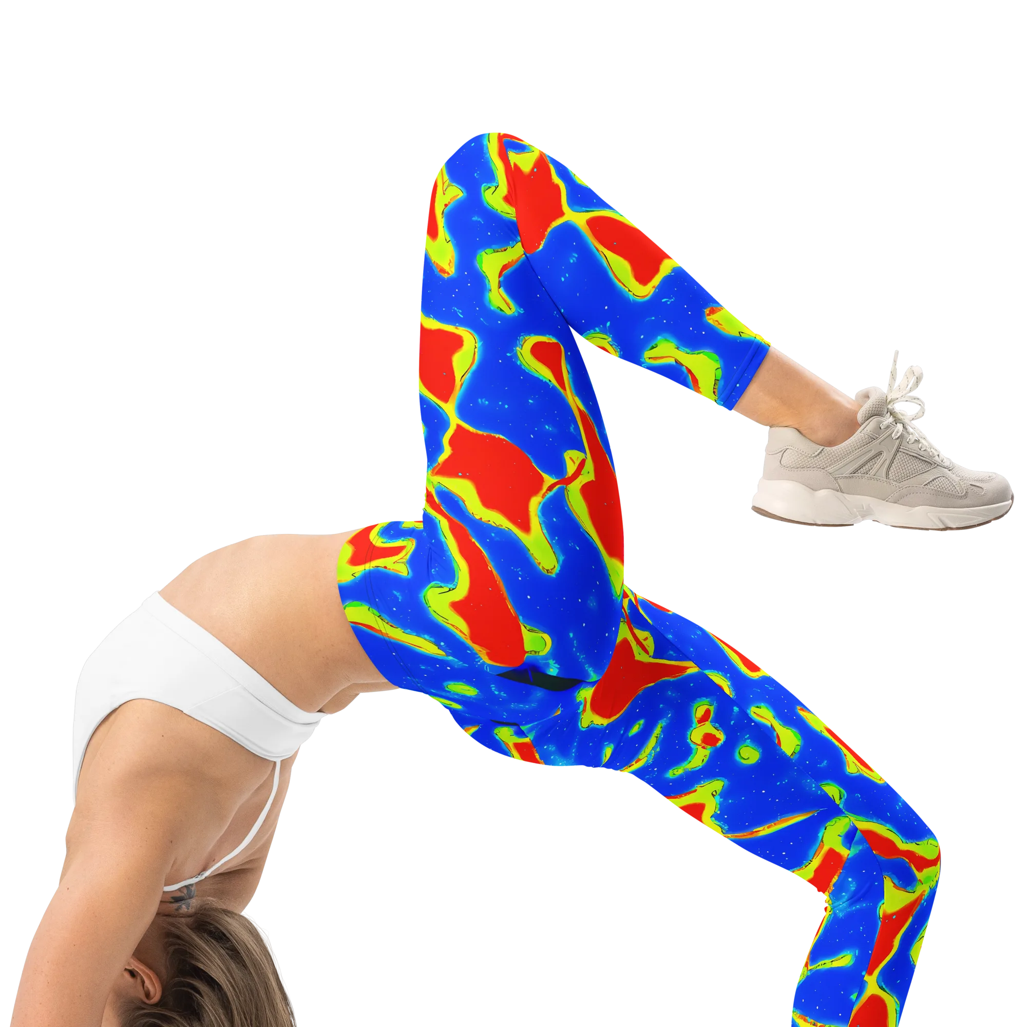 Heatwave Drift on Leggings — Right