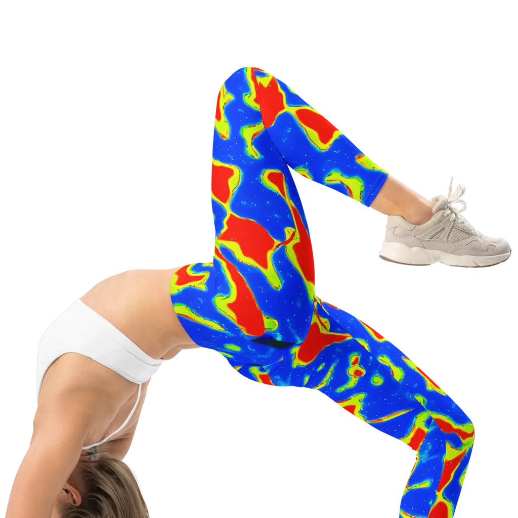 Heatwave Drift on Leggings — Right