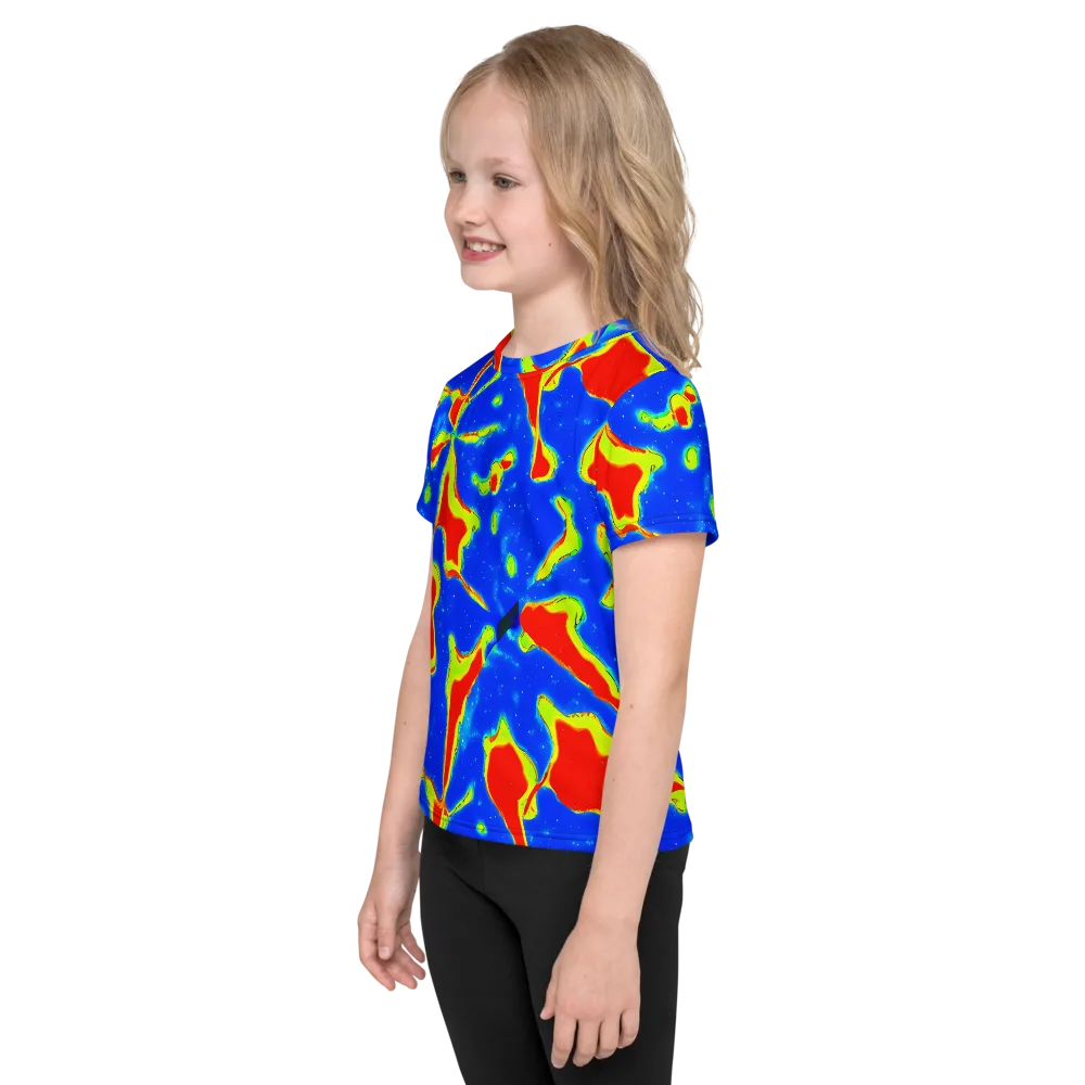 Heatwave Drift on Kids Crew Neck T-Shirt — Left