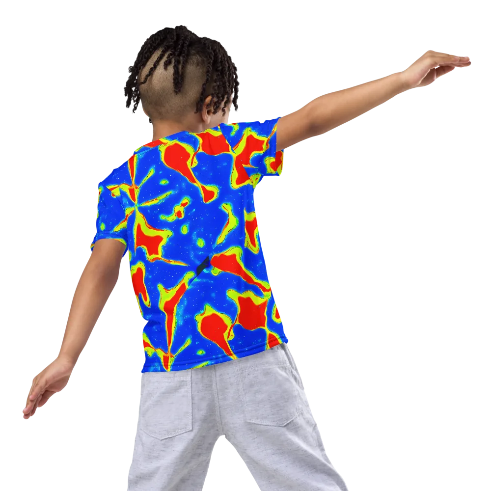 Heatwave Drift on Kids Crew Neck T-Shirt — Back