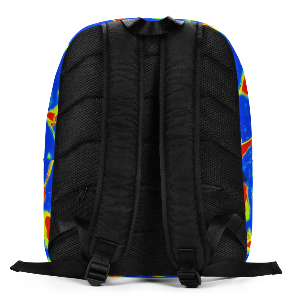 Heatwave Drift on Minimalist Backpack — Back