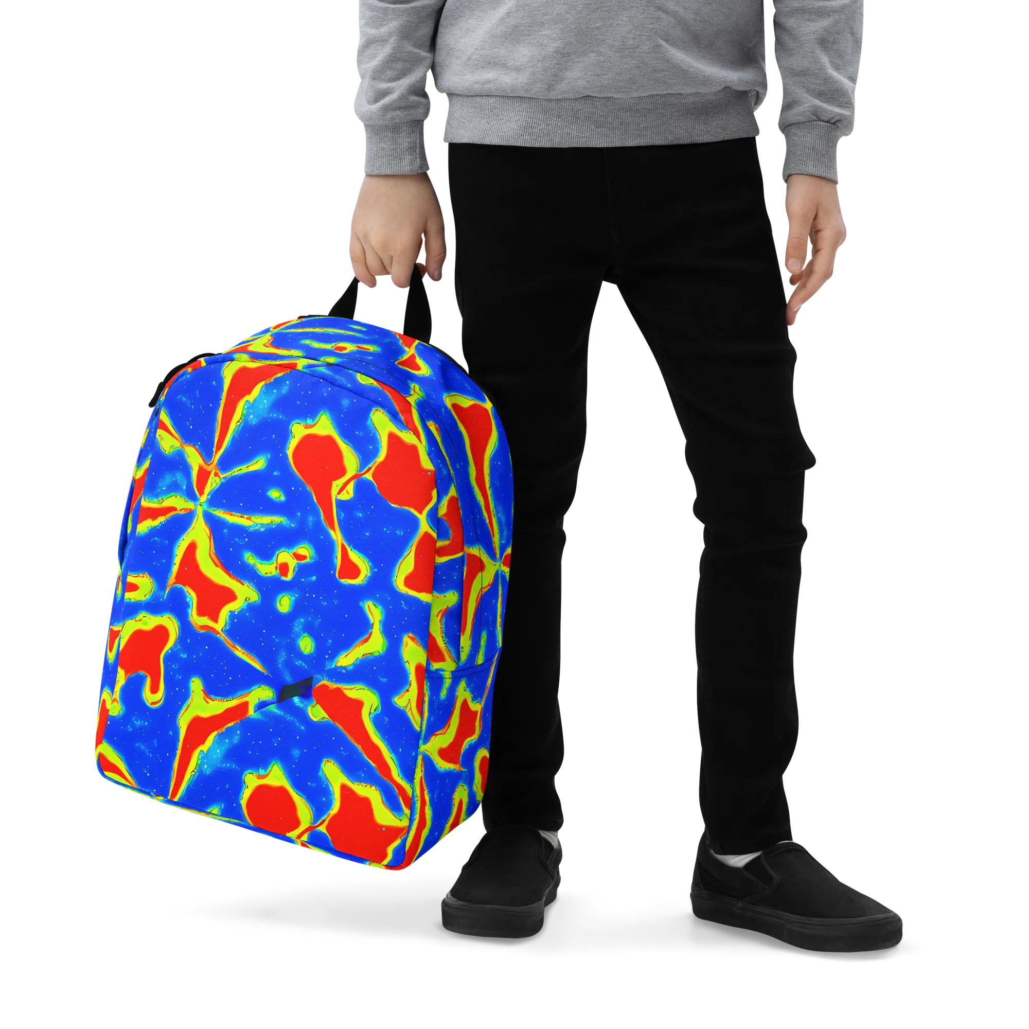 Heatwave Drift on Minimalist Backpack — Zoomed-in