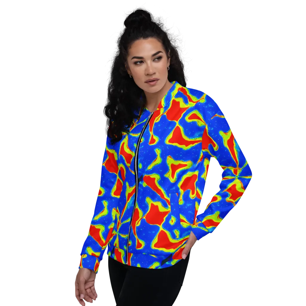 Heatwave Drift on Bomber Jacket — Left
