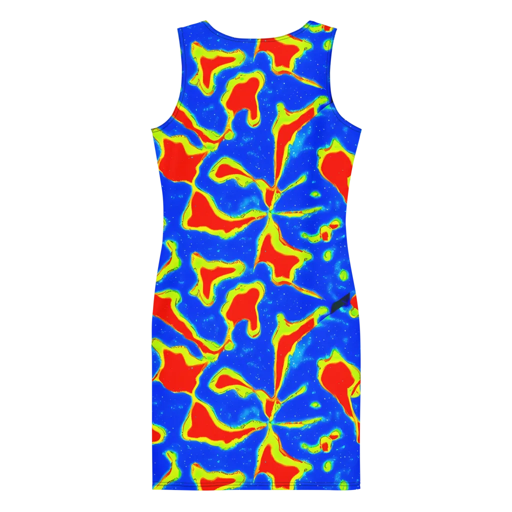 Heatwave Drift on Bodycon Dress — Back