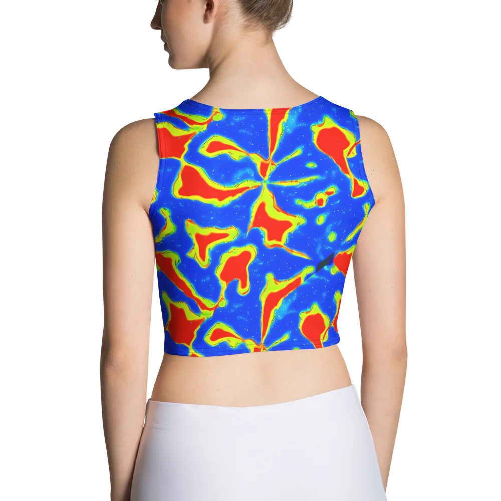 Heatwave Drift on Crop Top — Back