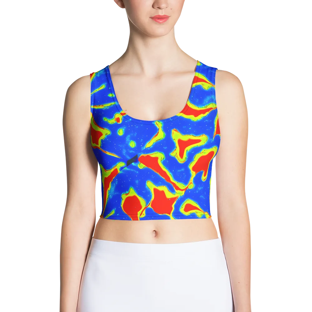 Heatwave Drift on Crop Top — Front