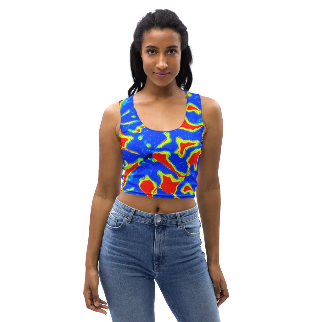 Heatwave Drift on Crop Top — Front