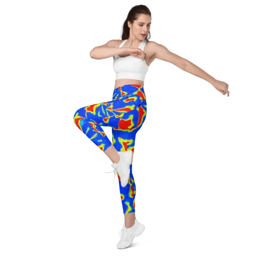 Heatwave Drift on a Leggings with Pockets