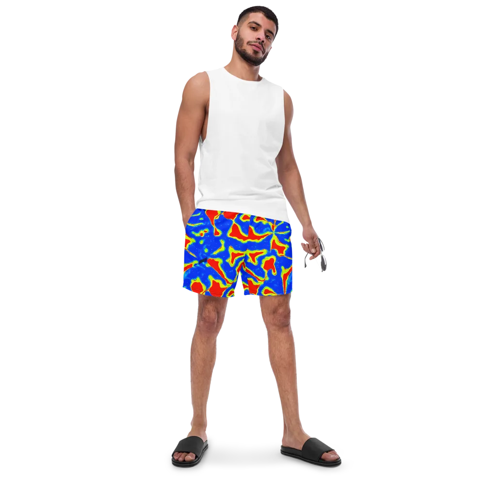 Heatwave Drift on Swim Trunks — Front