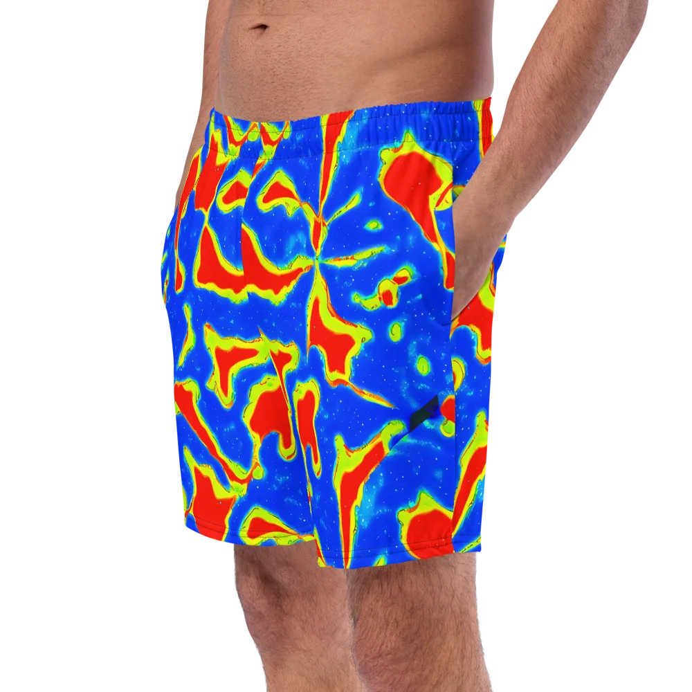 Heatwave Drift on Swim Trunks — Left Front