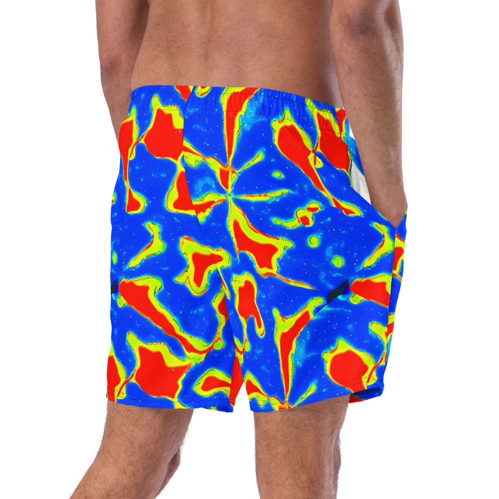 Heatwave Drift on Swim Trunks — Right Back