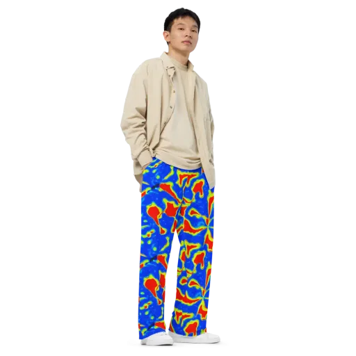 Heatwave Drift on a Wide-Leg Pants