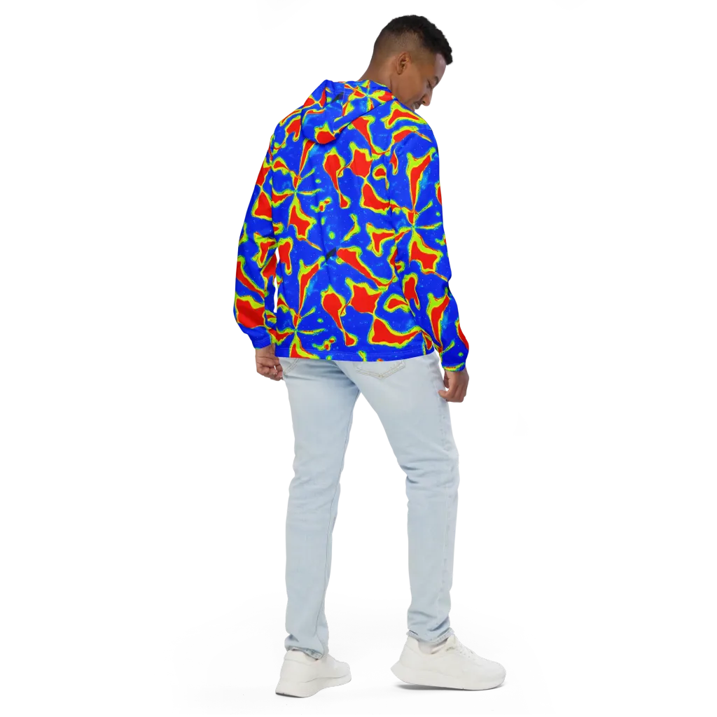 Heatwave Drift on Men's Windbreaker — Back