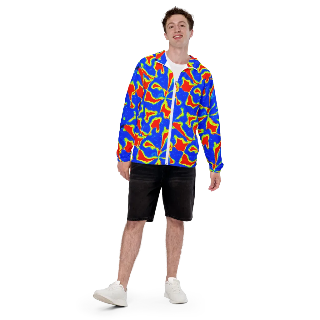 Heatwave Drift on Men's Windbreaker — Front