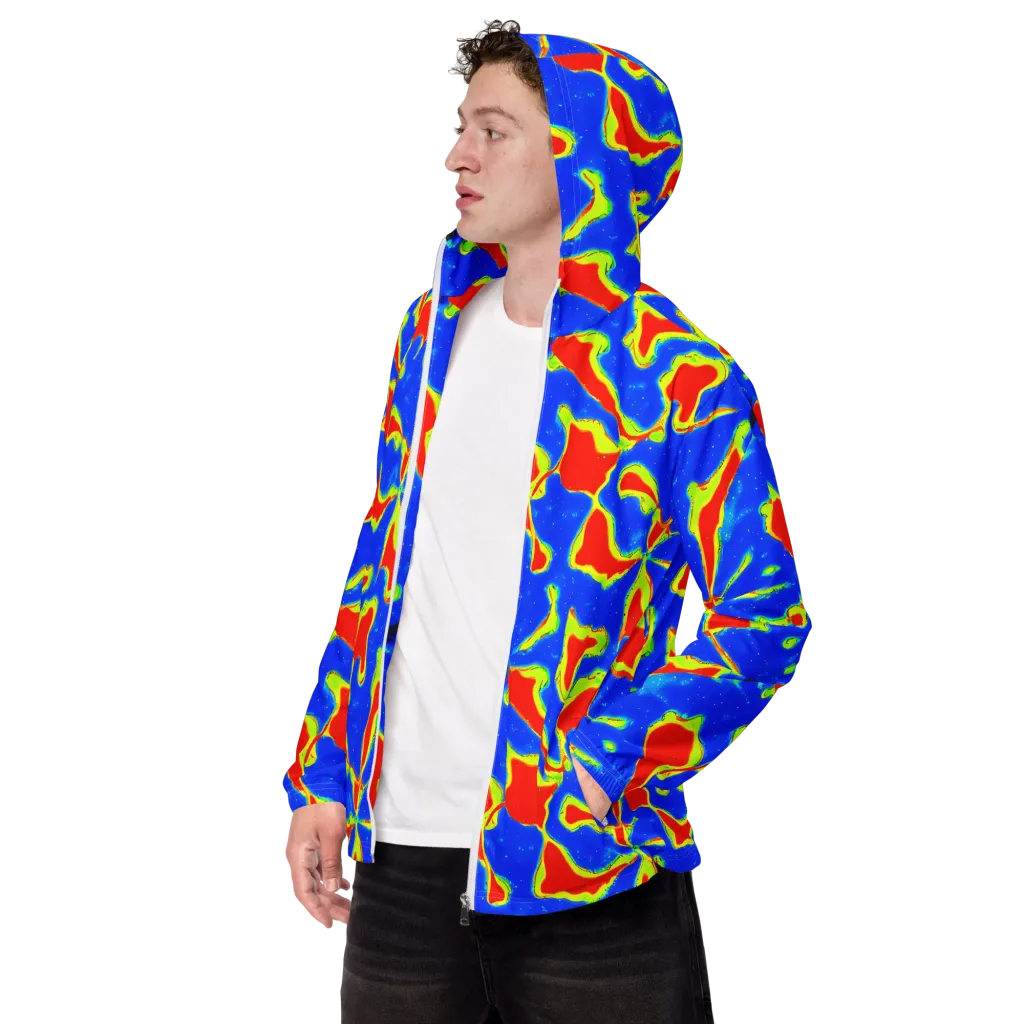 Heatwave Drift on Men's Windbreaker — Left Front