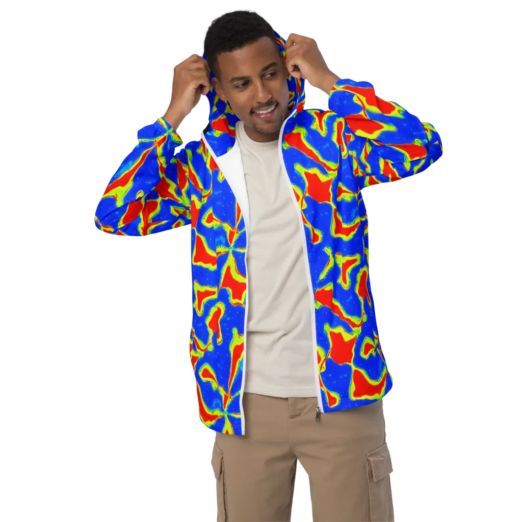 Heatwave Drift on Men's Windbreaker — Front