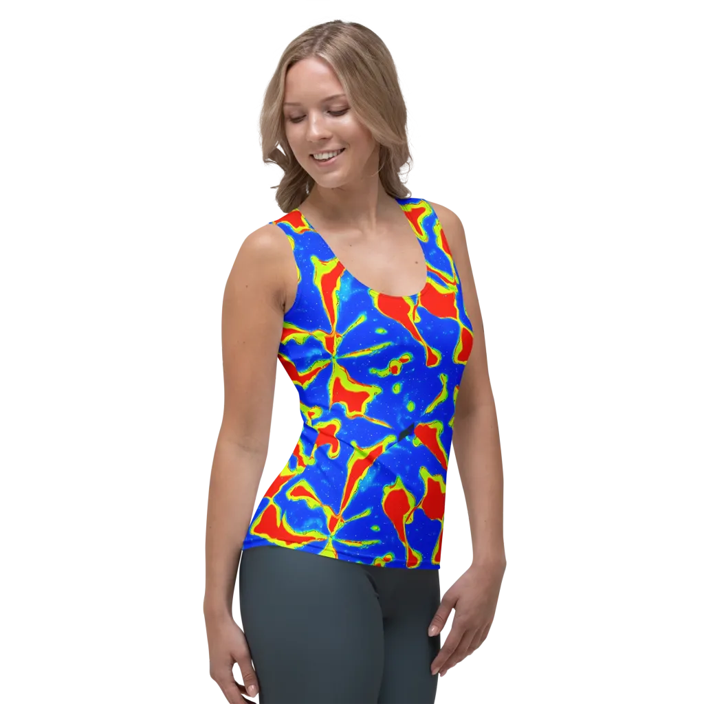 Heatwave Drift on Women's Tank Top — Right Front