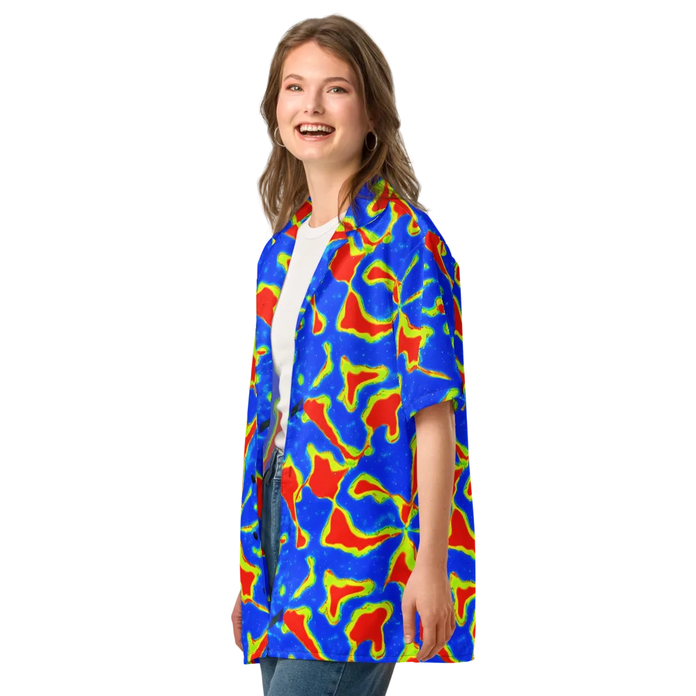 Heatwave Drift on Button Shirt — Left Front