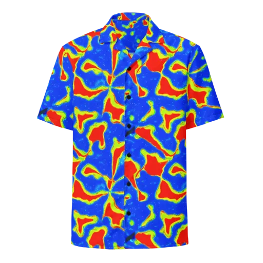 Heatwave Drift on a Button Shirt