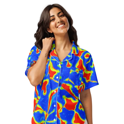 Heatwave Drift on a Women's Short Sleeve Pajama Top