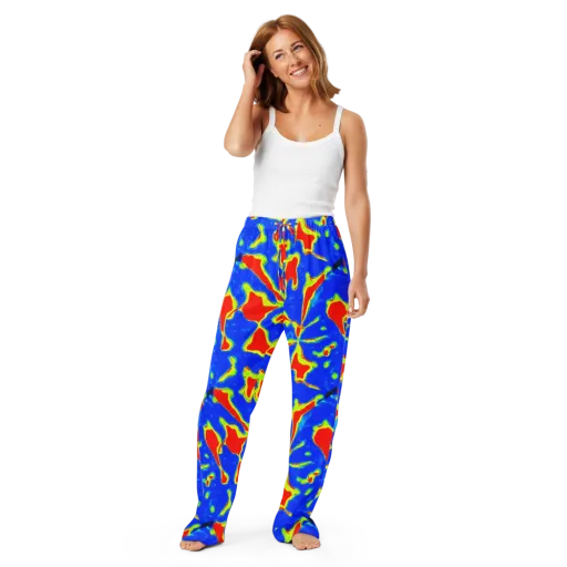 Heatwave Drift on a Women's Pajama Pants