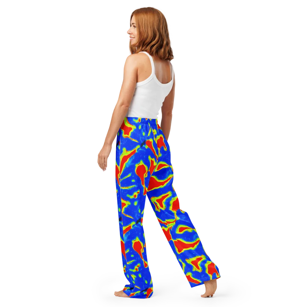 Heatwave Drift on Women's Pajama Pants — Back