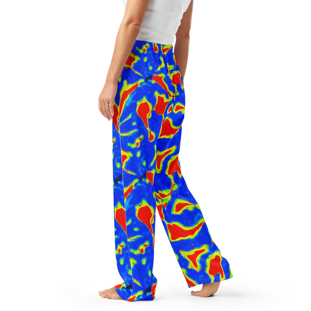 Heatwave Drift on Women's Pajama Pants — Left