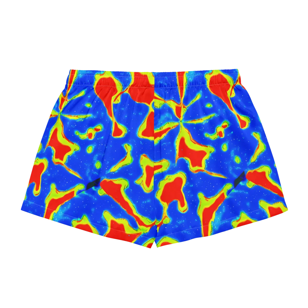 Heatwave Drift on Women's Pajama Shorts — Back