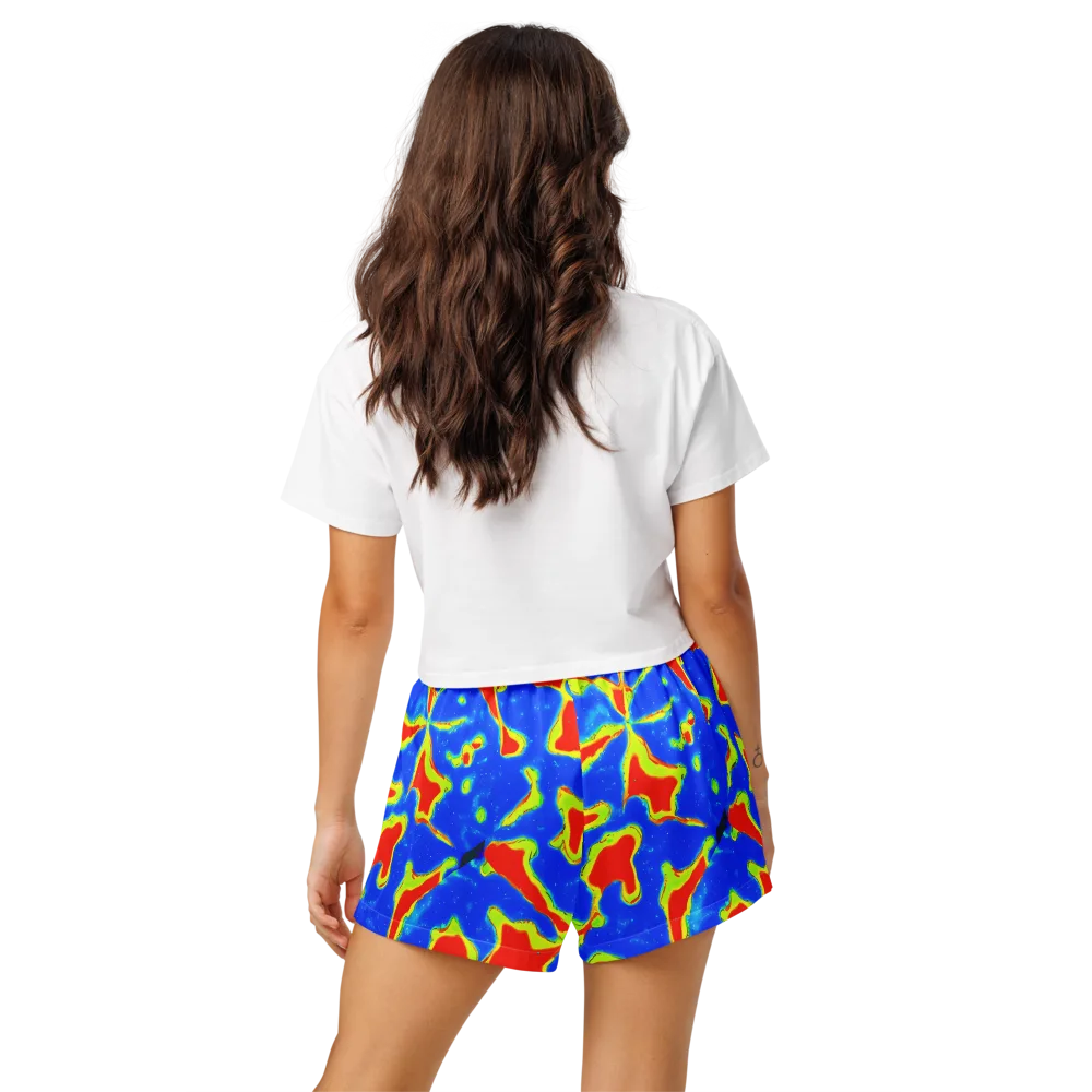 Heatwave Drift on Women's Pajama Shorts — Back