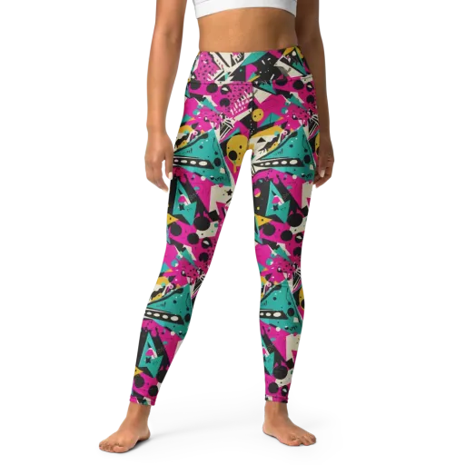 Neon Cutup on a Yoga Leggings