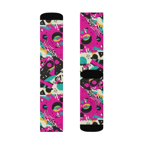 Neon Cutup on a Socks