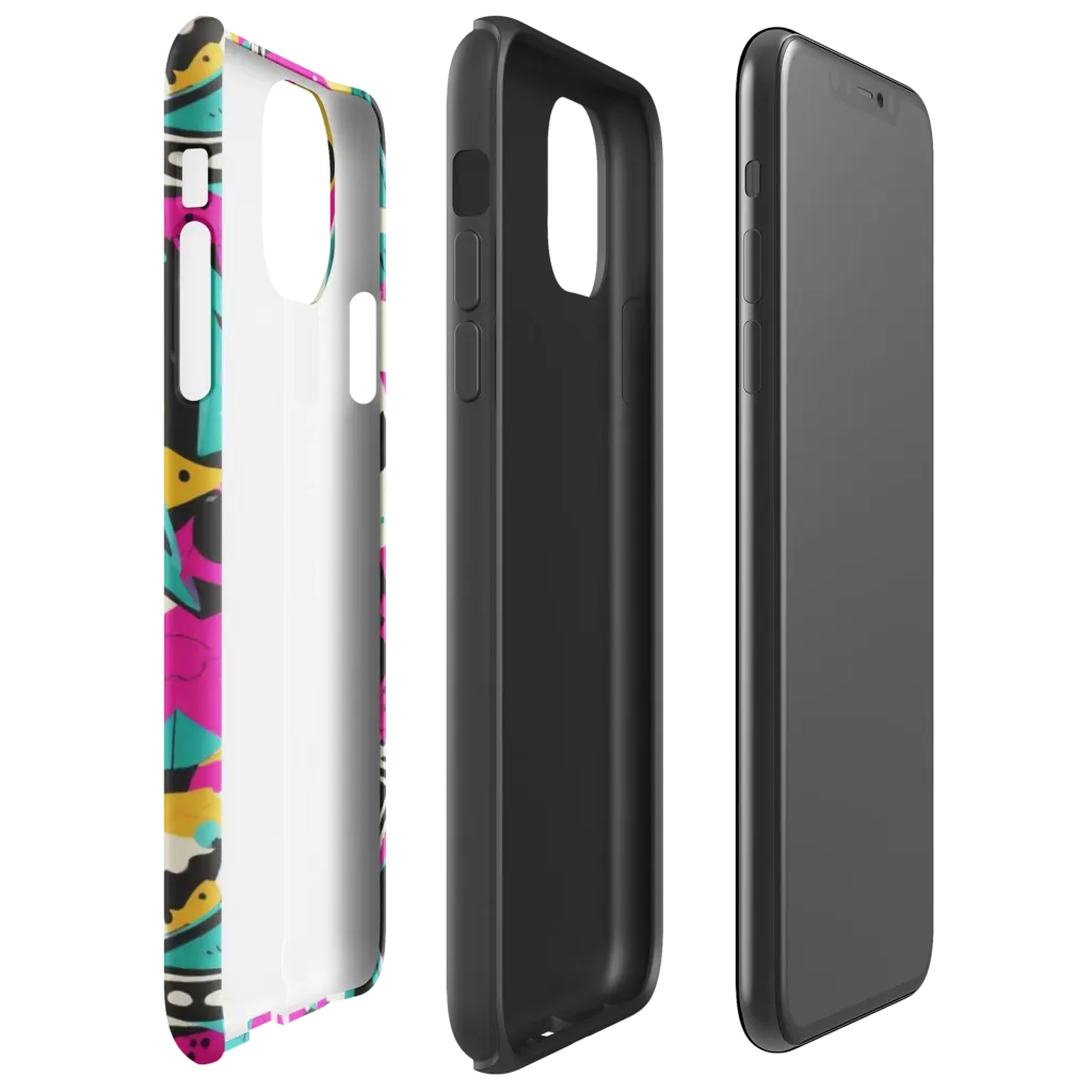 Neon Cutup on Tough Case for iPhone® — Right