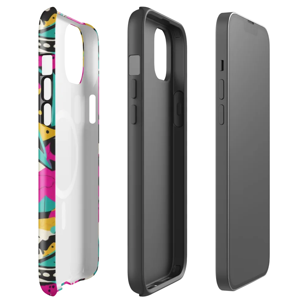 Neon Cutup on MagSafe Tough Case for iPhone® — Front
