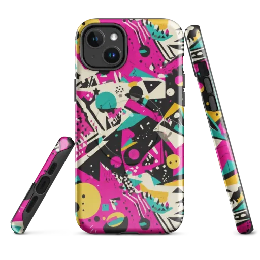 Neon Cutup on a MagSafe Tough Case for iPhone®