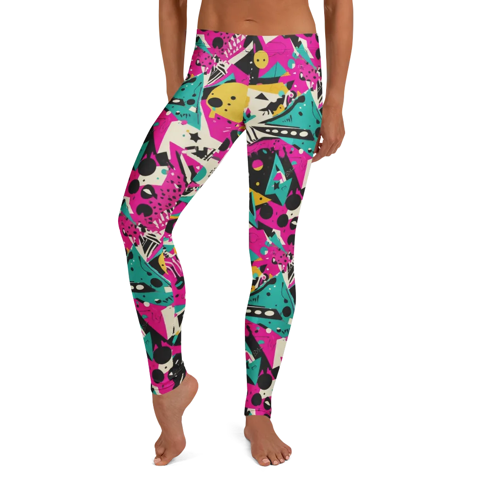 Neon Cutup on Leggings — Front