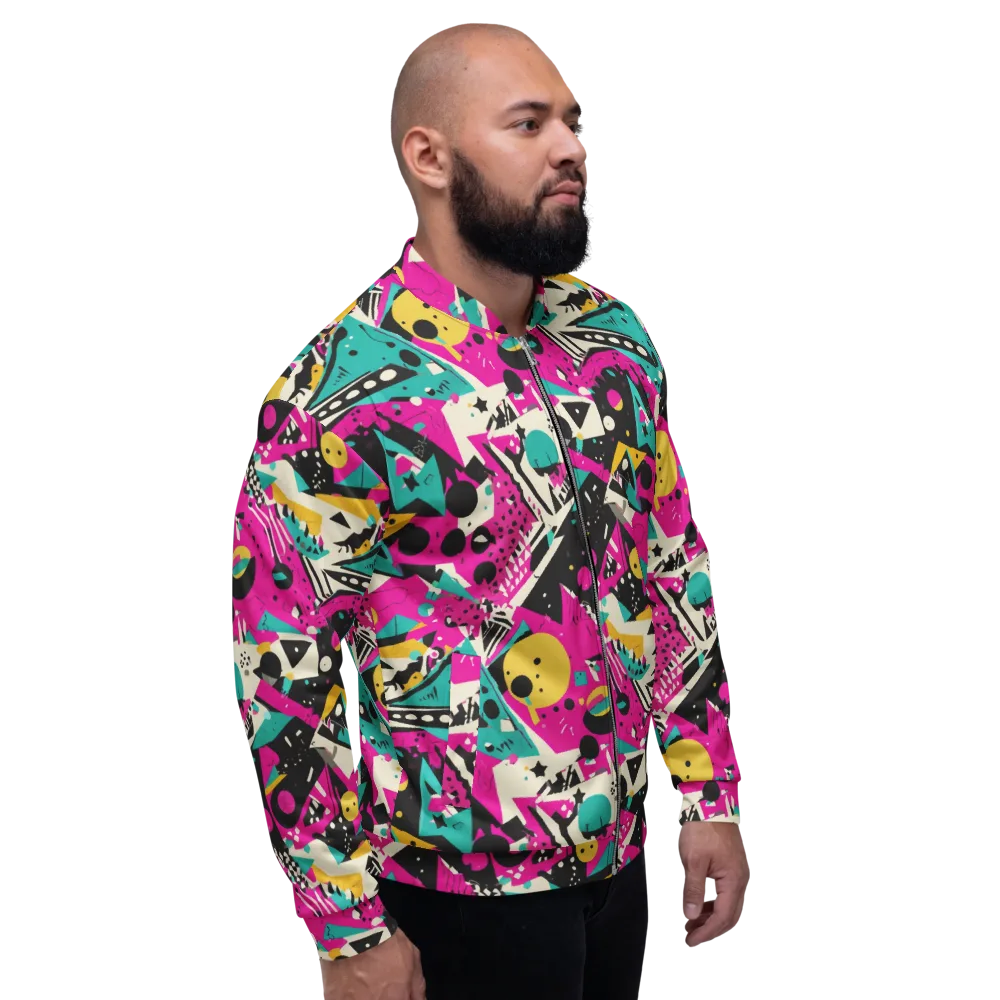 Neon Cutup on Bomber Jacket — Right