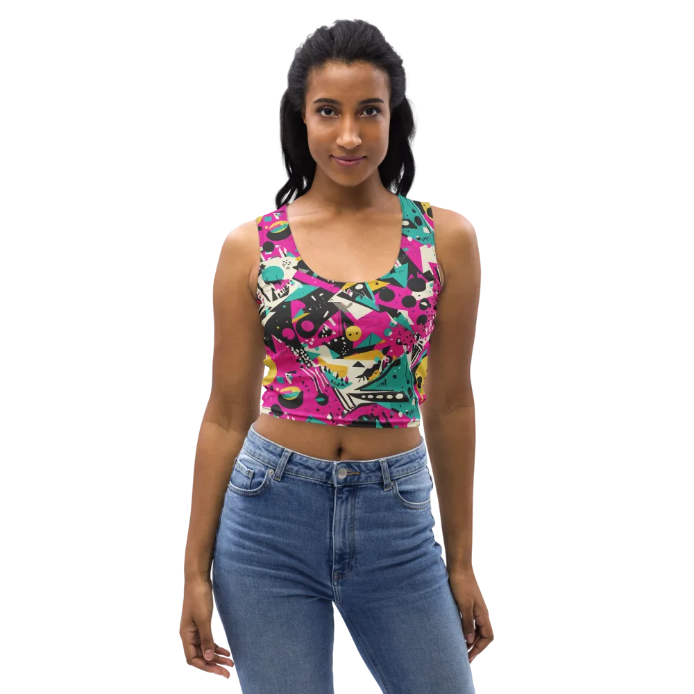 Neon Cutup on Crop Top — Front