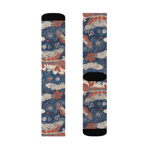 Scarlet Swirl on a Socks