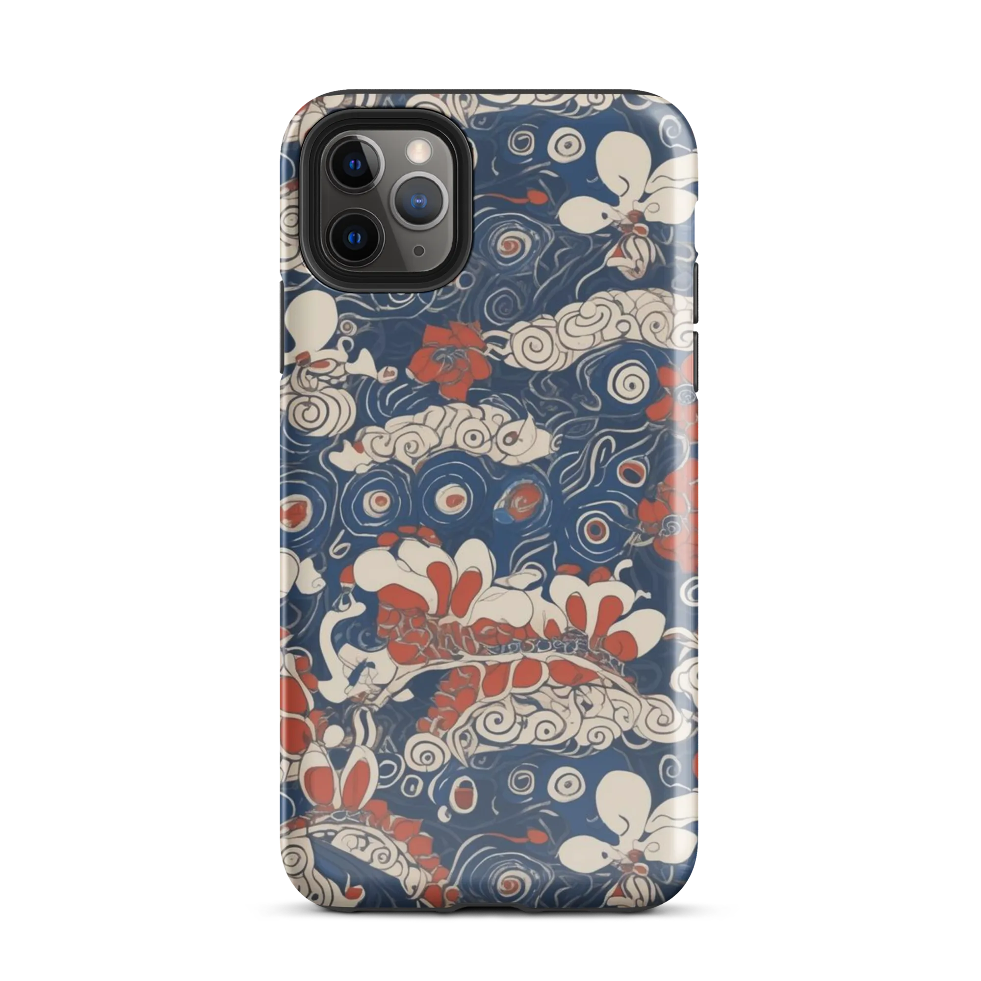 Scarlet Swirl on Tough Case for iPhone® — Front