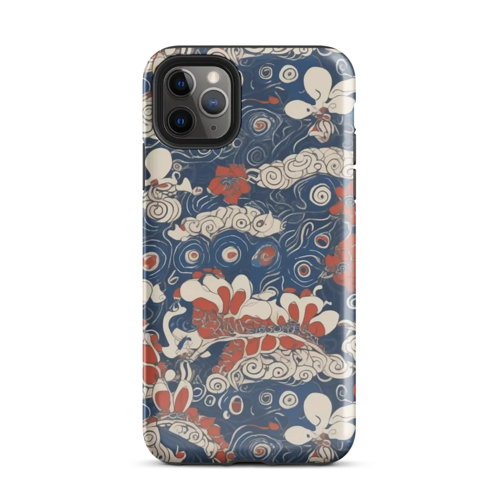 Scarlet Swirl on Tough Case for iPhone® — Front