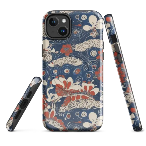 Scarlet Swirl on a MagSafe Tough Case for iPhone®