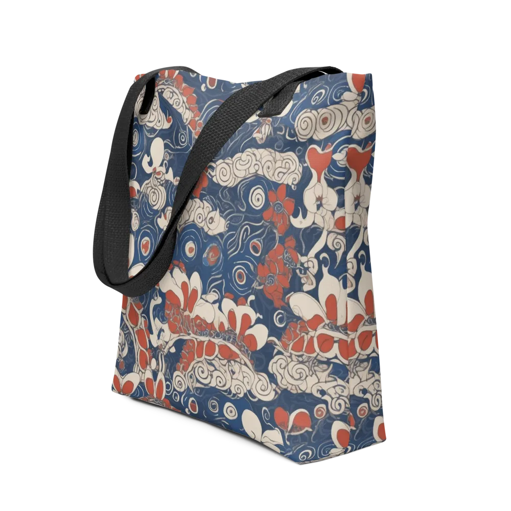 Scarlet Swirl on Tote Bag — Front